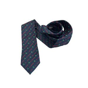Gallery Originals Men Tie Christmas Reindeer Names Vintage Retro Holidays